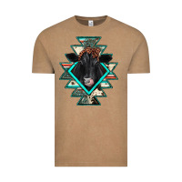 Vintage Coffee black angus cowhide aztec Vintage Tee - JahusDesignShop