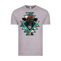 Vintage Zinc black angus cowhide aztec Vintage Tee - JahusDesignShop