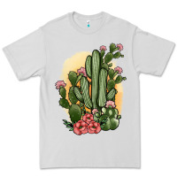 Dove Grey cactus Premium Tee - JahusDesignShop