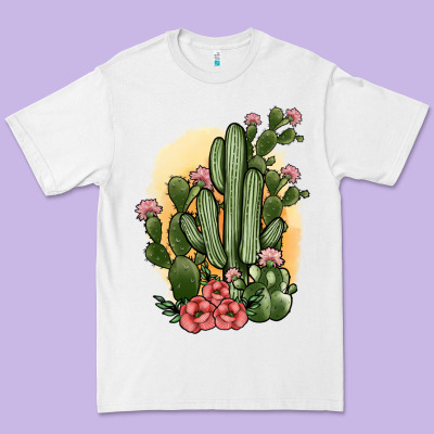 Cactus Premium Tee Designed By Jahusdesignshop