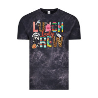 Cloud Black lunch lady crew Vintage Tee - NancyCooperArtShop