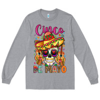 Heather Grey cinco de mayo Long Sleeve Tee - LillyAllenDesigns