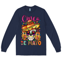 Navy cinco de mayo Long Sleeve Tee - LillyAllenDesigns