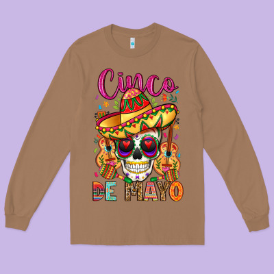 Cinco De Mayo Long Sleeve Tee Designed By Lillyallendesigns