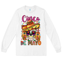 White cinco de mayo Long Sleeve Tee - LillyAllenDesigns