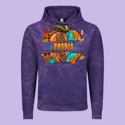 Thankful Grateful Blessed Mini Pumpkin Vintage Hoodie Designed By Nancycooperartshop