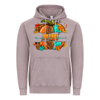 Vintage Zinc Thankful grateful blessed mini pumpkin Vintage Hoodie - NancyCooperArtShop