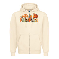 Sandshell Hello pumpkin Zipper Hoodie - NancyCooperArtShop