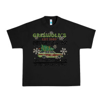 Black christmas tree farm Urban Heavy Tee - MaliasSmallBusiness