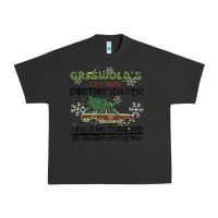 Pigment Black christmas tree farm Urban Heavy Tee - MaliasSmallBusiness