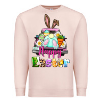 Bunny Happy Easter Truck Premium Sweatshirt | Teevron