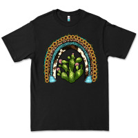Black cactus rainbow Premium Tee - JahusDesignShop