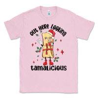 Bubblegum Pink out here looking tamalicious christmas tamale Classic Tee - MaliasSmallBusiness