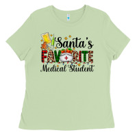 Matcha santa's favorite medical student Ladies Tee - AdoDesignShop