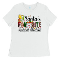 White santa's favorite medical student Ladies Tee - AdoDesignShop