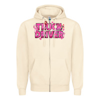 Sandshell Breast Cancer truck driver Zipper Hoodie - texasbilliewilder