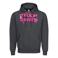 Smoke Breast Cancer truck driver Zipper Hoodie - texasbilliewilder