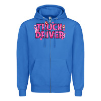 True Royal Breast Cancer truck driver Zipper Hoodie - texasbilliewilder