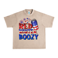 French Oak red white boozy Urban Heavy Tee - NancyCooperArtShop