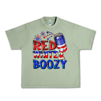 Oil Green red white boozy Urban Heavy Tee - NancyCooperArtShop