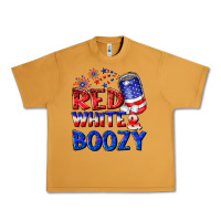 Red White Boozy Urban Heavy Tee | Teevron