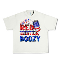 Pistachio red white boozy Urban Heavy Tee - NancyCooperArtShop