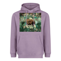 Lavender Stay wild Bear tumbler Heavyweight Hoodie - HowdyJamesFarm