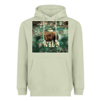 Matcha Stay wild Bear tumbler Heavyweight Hoodie - HowdyJamesFarm