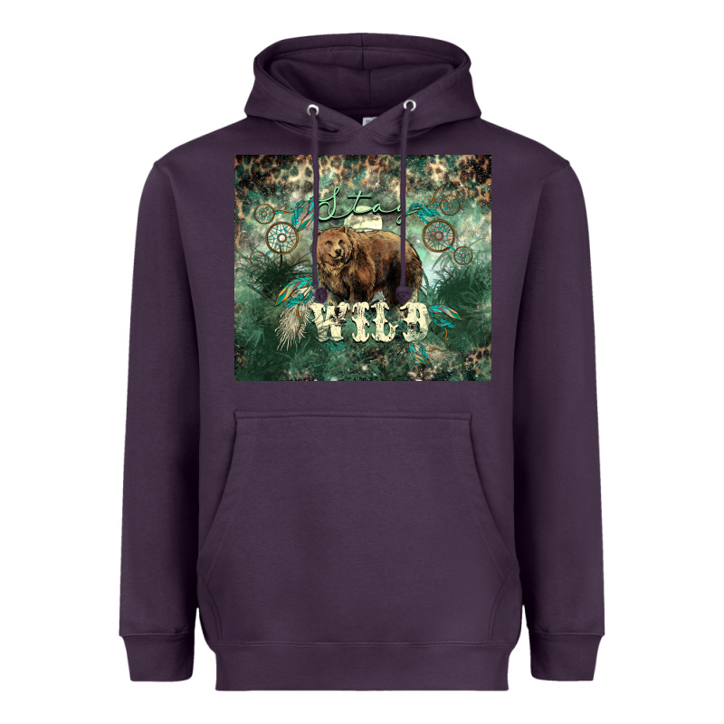 Stay Wild Bear Tumbler Heavyweight Hoodie by HowdyJamesFarm | Teevron