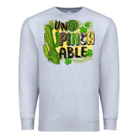 Heather Grey St. Patrick's Un pinch able Premium Sweatshirt - CowGirlArtShop