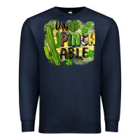 Navy St. Patrick's Un pinch able Premium Sweatshirt - CowGirlArtShop