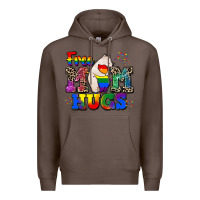 Coffee pride free mom hugs Premium Hoodie - CowGirlArtShop