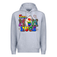 Heather Grey pride free mom hugs Premium Hoodie - CowGirlArtShop