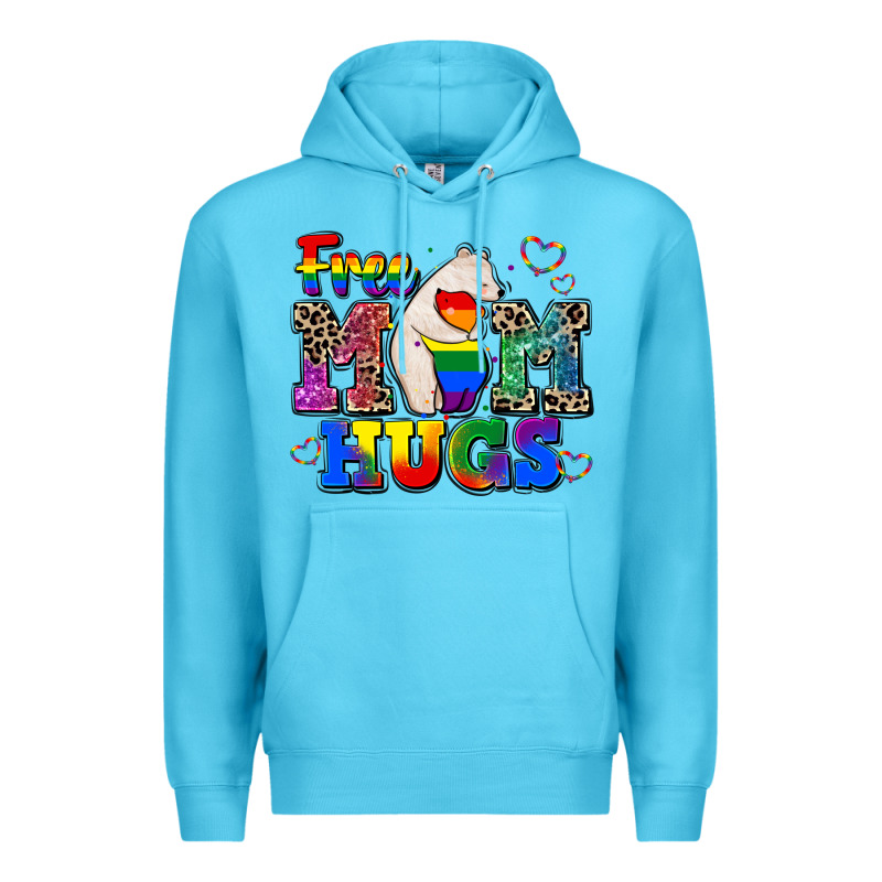 Pride Free Mom Hugs Premium Hoodie by CowGirlArtShop | Teevron