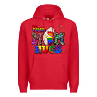 Red pride free mom hugs Premium Hoodie - CowGirlArtShop