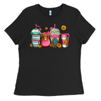 Black longhaired cow coffee cups Ladies Tee - Jasminsmagicworld