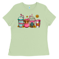 Matcha longhaired cow coffee cups Ladies Tee - Jasminsmagicworld