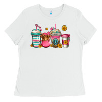 White longhaired cow coffee cups Ladies Tee - Jasminsmagicworld
