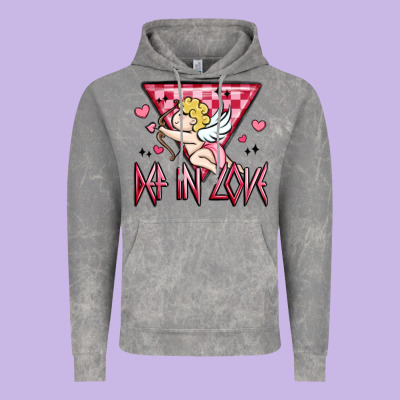 Def In Love Vintage Hoodie Designed By Maliassmallbusiness
