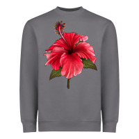 Storm Puerto Rican Hibiscus Flower Heavyweight Sweatshirt - LillyAllenDesigns