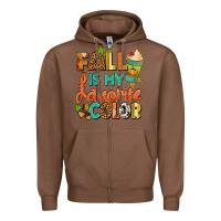 Chestnut Fall is my favorite color Zipper Hoodie - NancyCooperArtShop