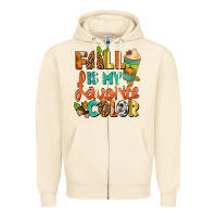 Sandshell Fall is my favorite color Zipper Hoodie - NancyCooperArtShop