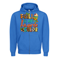 True Royal Fall is my favorite color Zipper Hoodie - NancyCooperArtShop