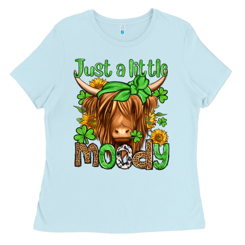 Just A Little Moody St Patricks Day Ladies Tee by Jasminsmagicworld | Teevron