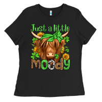 Black just a little moody st patricks day Ladies Tee - Jasminsmagicworld
