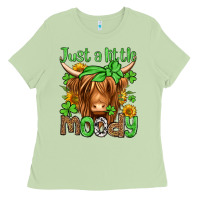 Matcha just a little moody st patricks day Ladies Tee - Jasminsmagicworld