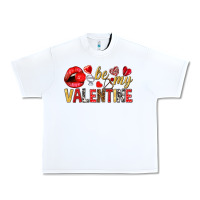 White be my valentine Urban Heavy Tee - NancyCooperArtShop