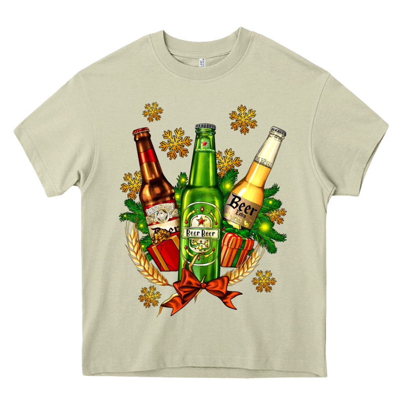 Beer Bottle Party Set For Christmas Heavy Core Tee by AdoDesignShop | Teevron
