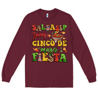 Burgundy salsasip sway cinco de mayo fiesta Long Sleeve Tee - LillyAllenDesigns