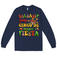 Navy salsasip sway cinco de mayo fiesta Long Sleeve Tee - LillyAllenDesigns